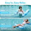 SLOOSH 2 Packs Tropical Leaves Hammock Pool Floats Adults, 4-in-1