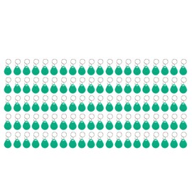 100PCS Door Lock Key Fobs 125KHz Read Only Smart Contactless Proximity ID Card Access Control Tag Dark Green