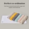 Misona 100% Organic Cotton Pack of 2 Face Cloths 30
