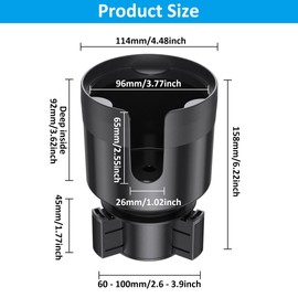 PengGengA Car Drink Holder Car Drink Holder Expander Universal Cup Holder Adjustable Cup Holder Bottle Holder Car Water Bottle Holder