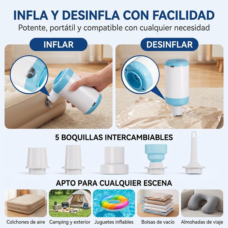 2PCS Bolsas de Compresión para Viaje con 22L, Bolsa de