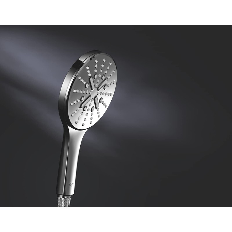 Grohe 26544000 Rainshower Smartactive 130 Hand Shower (3 Jet Types,