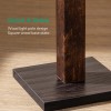 EDISHINE Wood Dimmable Floor Lamp with Remote Control 7 Color
