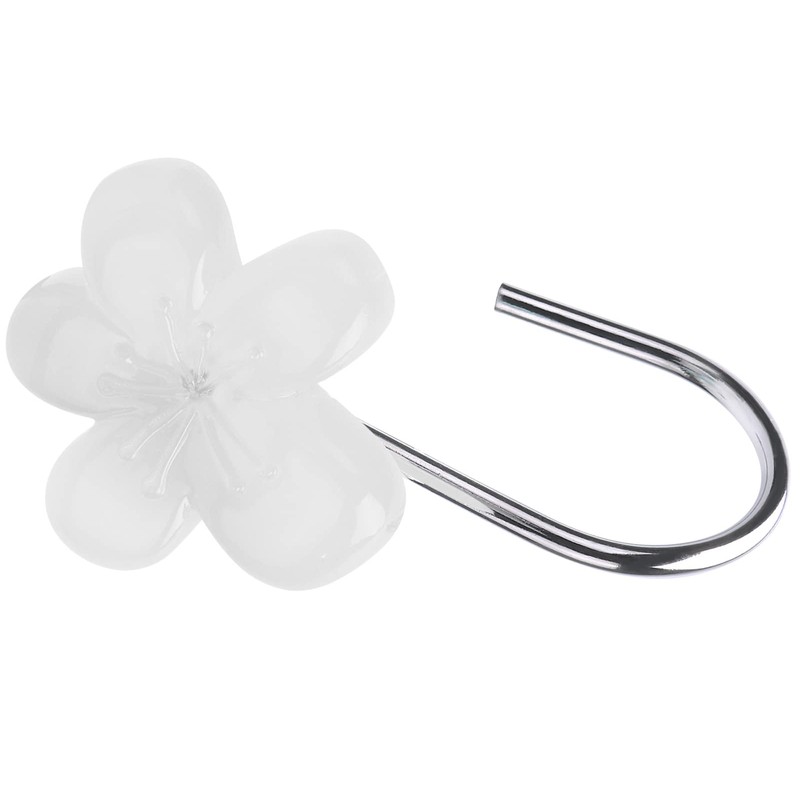 Cute Flower Shower Curtain Hooks, Glow in The Dark, Pretty