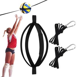 Hayaww Volleyball Spike Trainer Volleyball Training Equipment Adjustable Volleyball Belt for Volleyball Training Device Improves Serving Jumping Arm Swing (Black)