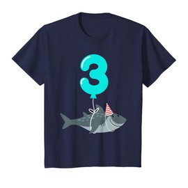 3rd Birthday Shark Shirt | Cute 3 Year Old Shark Gift Shirt T-Shirt