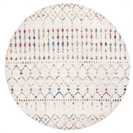 nuLOOM Moroccan Blythe Area Rug, 4' Round, Light Multi