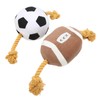 Football Dog Toy Outdoor Interactive Fun Cotton Rope Football Puppy