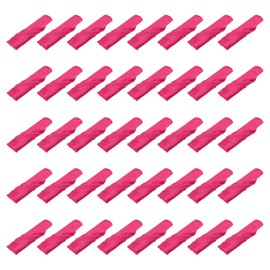 sourcing map 40pcs Rose Red Satin Table Napkins Polyester Square Bright Table Napkin Fabric Table Napkin for Event Wedding Party Table Decoration, 17 x 17 Inch