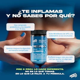 Probióticos y Prebióticos 40 Billones UFC –Enzimas Digestivas 4 en 1 | 120 Cápsulas Veganas (60 Porciones) - BPN PRO