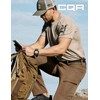 CQR Men's Quick Dry Tactical Pants, Water Resistant Outdoor Pants,