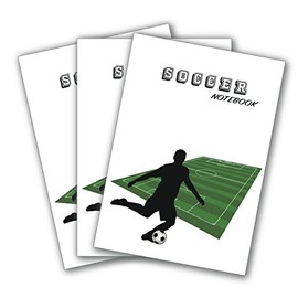 Dreamaid Soccer Notebook, B5, 3 Pack