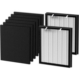 Trucozie T554 Air Purifier Replacement Filter and 4 Washable Pre-Filters for Trucozie T554 Air Purifier, Original Version, 2 Pack