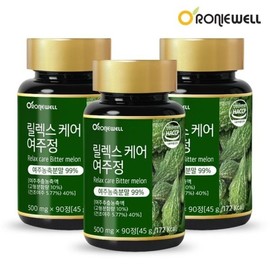 로니웰 릴렉스케어 여주정 90정 x 3개 (총 9개월분) Ronivell Relax Care Bitter Melon Extract 90 Tablets x 3 (Total 9 Months Supply)