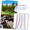 iplusmile 4pcs Motorcycle Light Control Wiring Harness Kit Copper Plastic