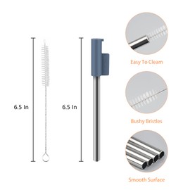 KLOWOAH Replacement Straws Compatible With Brumate Era 30 oz Tumbler, with 1 Brush (4 Pack)