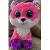 TY BEANIE BOOS JOEY FOX 9” PINK PURPLE PLUSH RARE