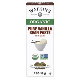 Watkins Organic Pure Vanilla Bean Paste, Non-GMO, Kosher, 2 oz. Bottle, 1-Pack