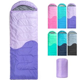 Sleeping Bag Thicker 20℉ - 3&4 Seasons for Adults Kids Boys Girls Camping Hiking - Warm Cold Weather Lightweight Portable with Compression Bag for Backpacking in Spring, Summer, Fall and Winter