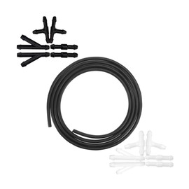 Mandark Car Windshield Washer Hose Kit, 4 Meter Washer Fluid Hose with 12PCS Hose Connectors, Universal Auto Windscreen Washing Accessories, Suitable for Most Car Windshield Washer Tubing