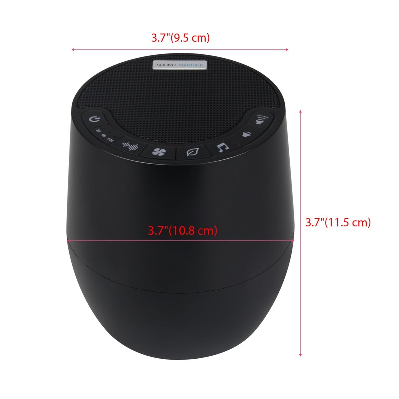 BIGMONAT White Noise Device with Remote Control, 60 Natural Soothing