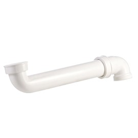 kör4u Space-saving drain bend 1 1/2 inch for sink, space-saving plastic siphon for kitchen