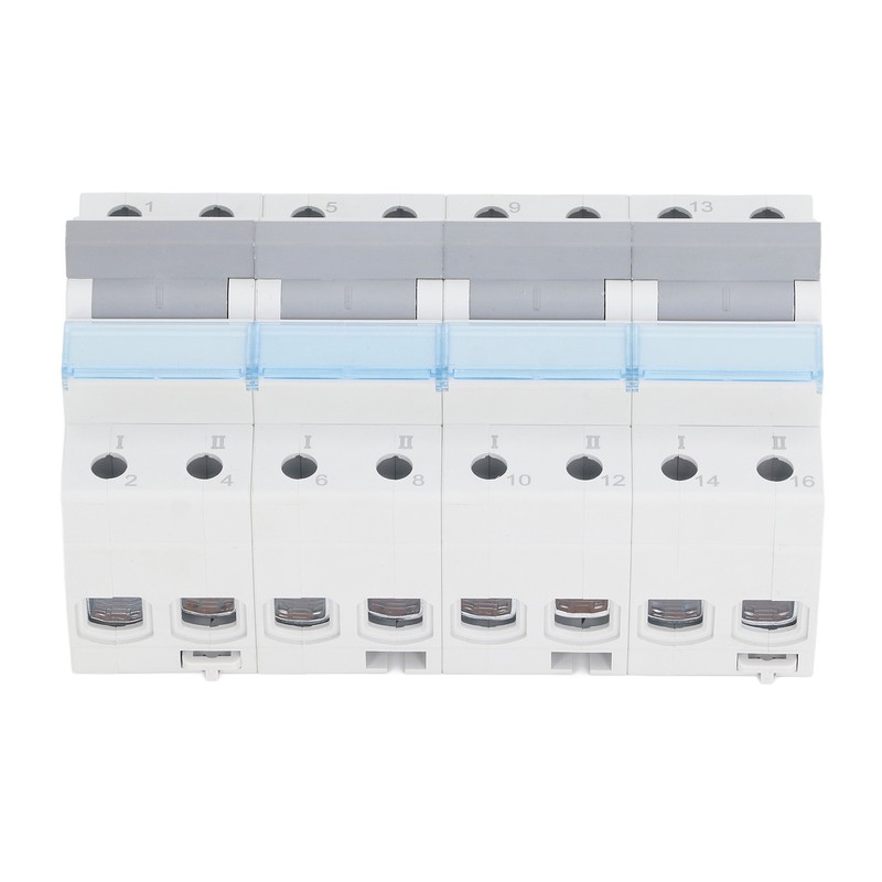 400VAC Dual Power Manual Transfer Switch DIN Rail Mount Single