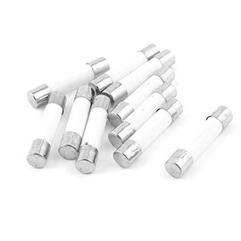 Aexit 10 (Protection device) PCS 5 x 25mm Fusible Core Cylinder Cap Ceramic Tube Fuse Links (87ry262qf296) 220V For AU 8A