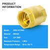 ERGAOBOY 2 Pcs One Way Brass Check Valve, 3/4" BSP