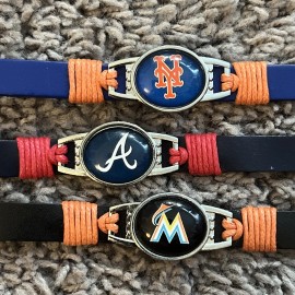 EAST Baseball Team Unisex Bracelets.  NL East.  NEW!