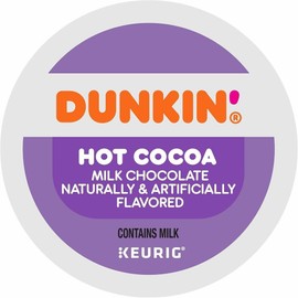 Dunkin' K Cups Dunkin' Milk Chocolate Hot Cocoa, 88 Keurig K-Cup Pods