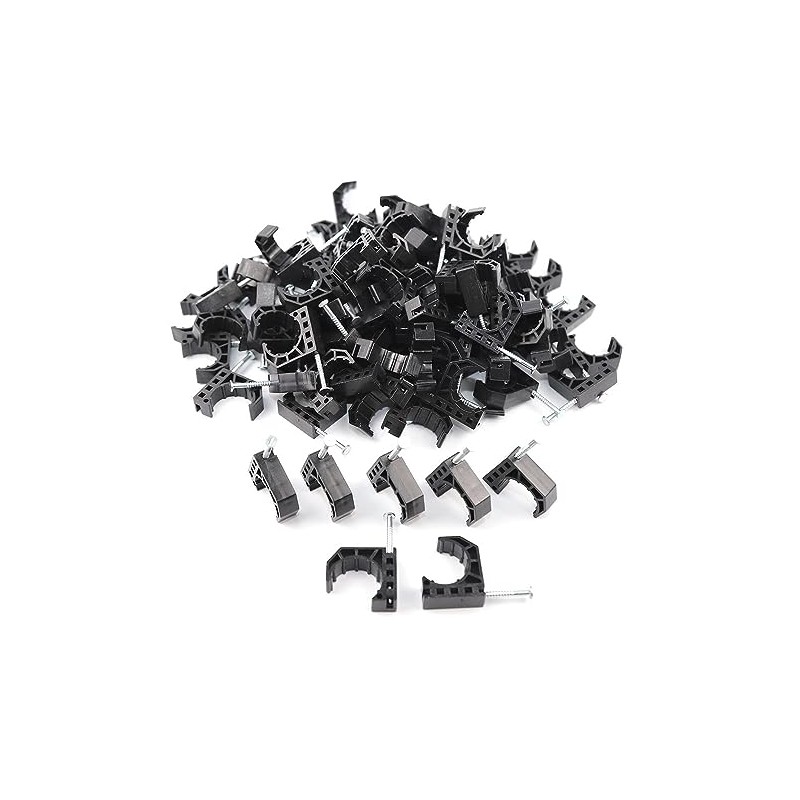 (50 Pack) TMKOOL 1 inch Half J Clamp J-Hook with