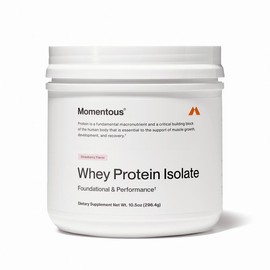 Momentous Whey Protein Isolate Powder - Various Limited-Edition Flavors | Grass-Fed:_Strawberry
