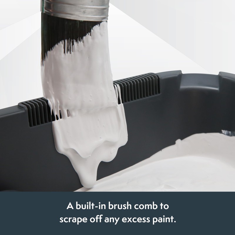 Axus Decor Captain Chunk Tray (Onyx Series) Paint Roller Tray,