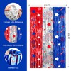 4th of July Decorations 3 Pack Foil Fringe Garland Tinsel