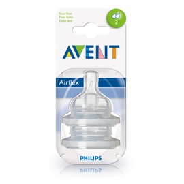 Avent Classic Nipple - Slow Flow - 2 Pk