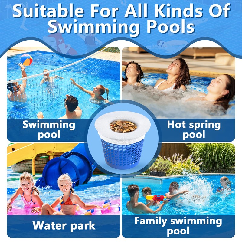 POWZOO 30 pieces pool skimmer socks, filter socks, pool, skimmer