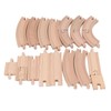 Wooden Train Track Set for Toddlers Assembly Kit Building Toys