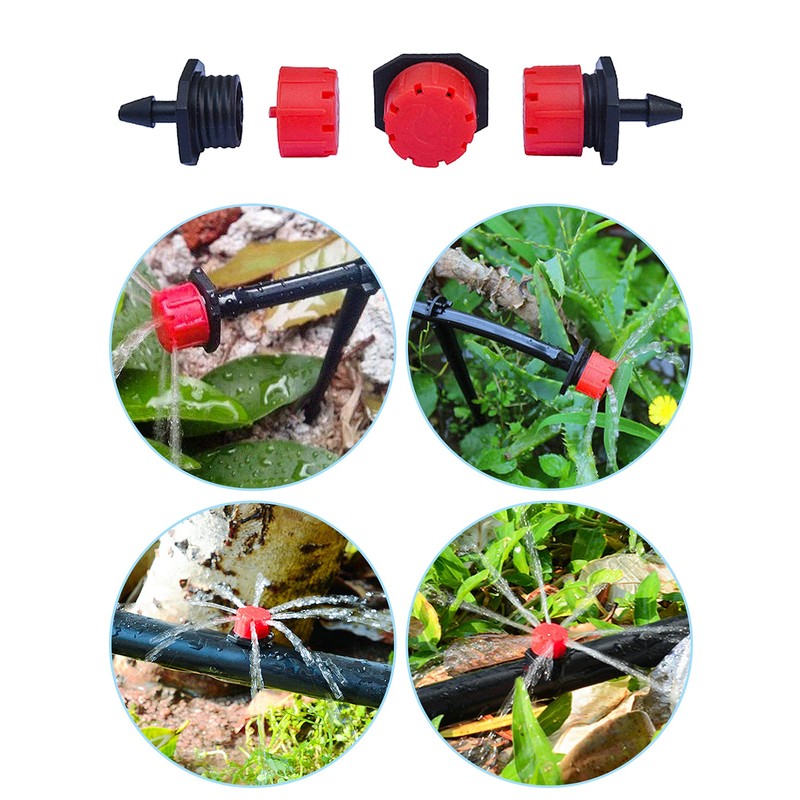 Kalolary 150PCS Drip Irrigation Kit Accessories Plant Watering System Adjustable