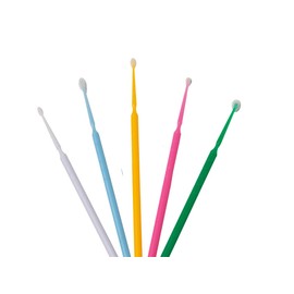 Henry Schein Bendable Micro Applicator, Fine Tip, Disposable, Bendable Neck for Precision Application - Latex-Free Microbrush Swabs for Dental, Medical, and Cosmetic Use - Pink, Pack of 1