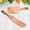 Wooden Sourdough Spatula, 2Pcs Wooden Spatula for Cooking, Sourdough Spatula