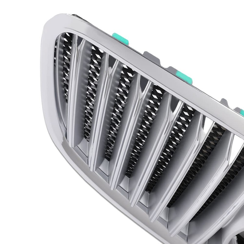 G-PLUS Front Upper Bumper Grille Grill Chrome Compatible with 2010-2013