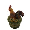3" High Jeweled Rooster Trinket Box