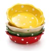 AVLA 4 Pack Ceramic Mini Pie Pans, 6 Inch Small