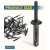 UBOG Plastic Rivets,Car Accessories 1/4" Hole Plastic Rivet,Fender Liner Bumper