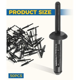 UBOG Plastic Rivets,Car Accessories 1/4" Hole Plastic Rivet,Fender Liner Bumper Cover Plastic Rivet,Plastic Rivets Fasteners,Auto Body Retainer Replacement Plastic Rivet Clip,Replace #6506007AA