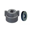 TeeJet Gray Spray Tip Quick Cap And Gasket Assembly -