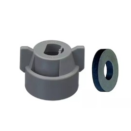 TeeJet Gray Spray Tip Quick Cap And Gasket Assembly - 114441A-9-CELR