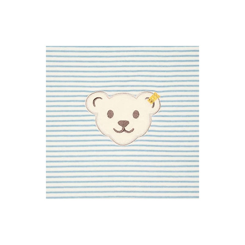 Steiff Unisex Baby Basic Blanket Nicky GOTS, celestial blue