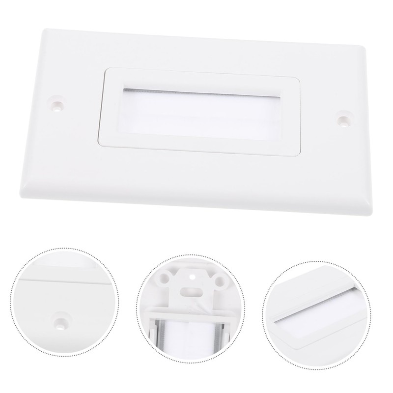 DOITOOL Threading Panel Wall Plate Cable Pass Through Brush Wall
